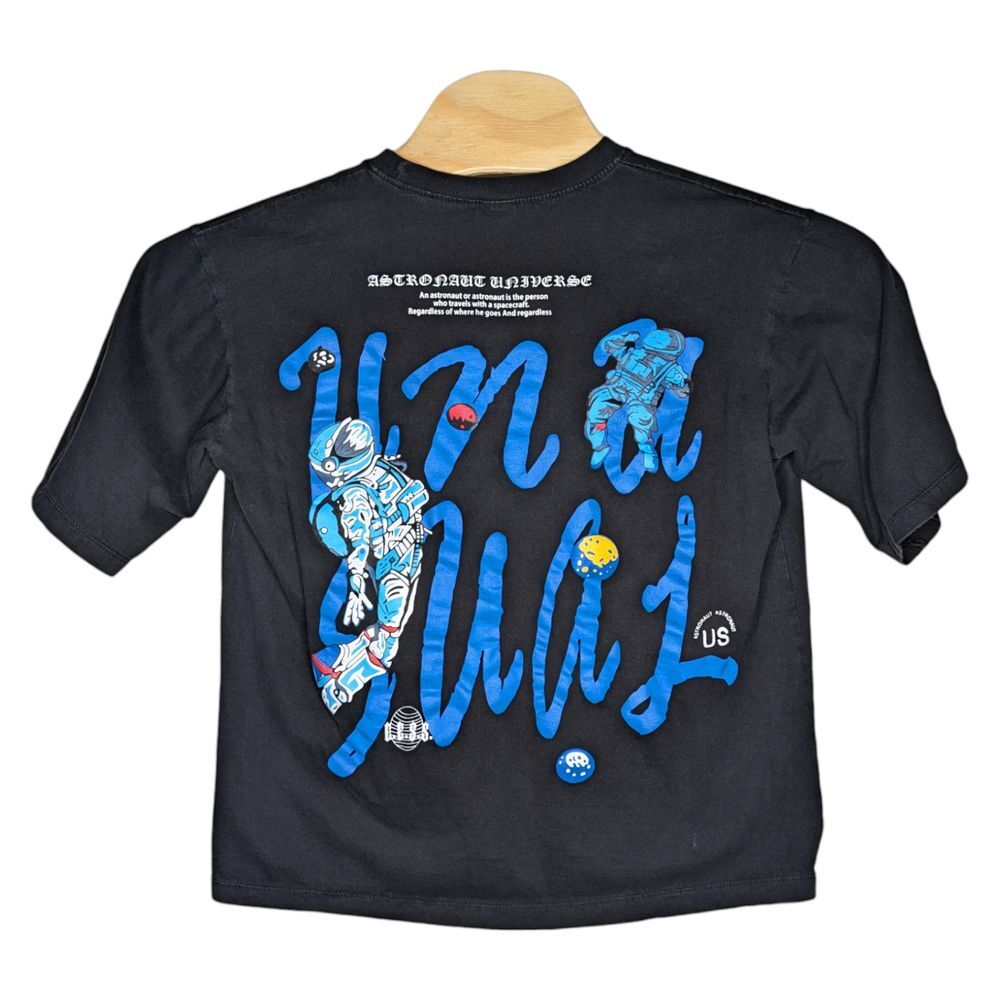 Astronaut Spacecraft Crop Top T Shirt Medium/Large Soso Shop Misprint Funny Joke